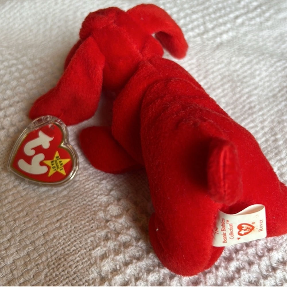 Ty Red Dog Beanie Baby ~ Rover - Picture 3 of 4